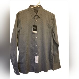 Nordstrom Men's Shop Tech Smart Trim Fit Button Down Shirt Size M NWT